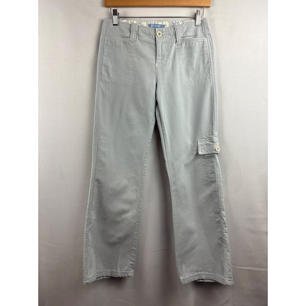Periscope Womens Cargo Pants Size 3 Light Gray Cotton